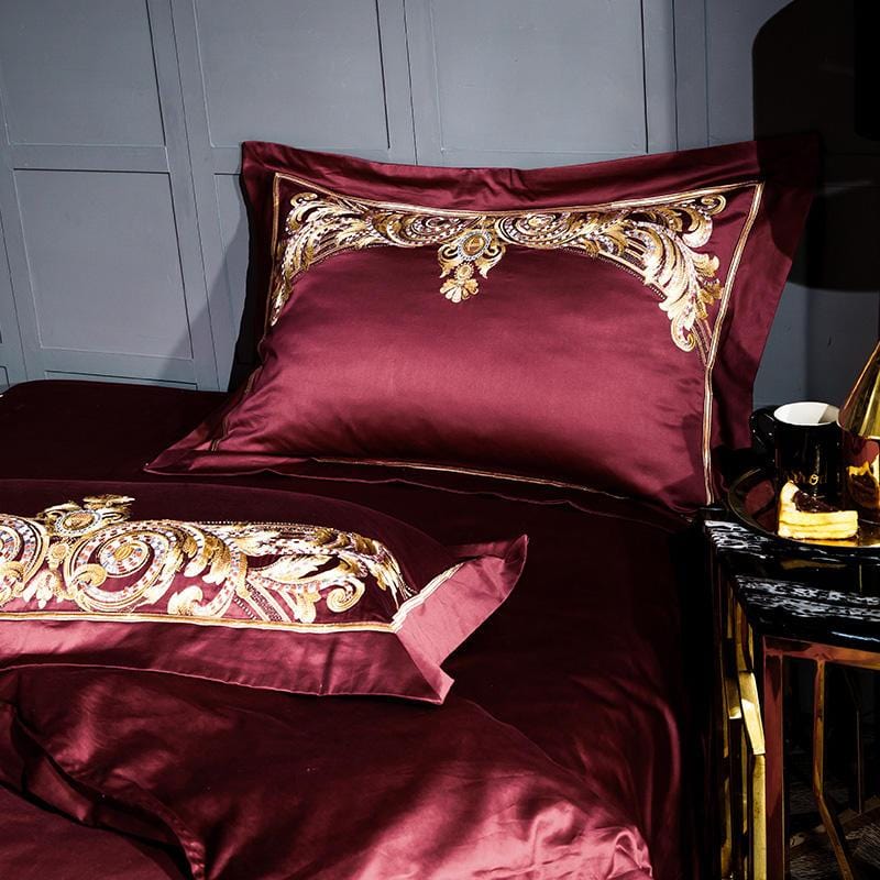 Parure de lit percale de coton 240x220cm ELISA Rose