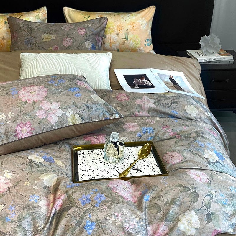 PARURE DE LIT motif jonquilles imprimé design DF01 EUR 63,91 PARURE DE LIT motif jonquilles imprimé design DF01 EUR 63,91