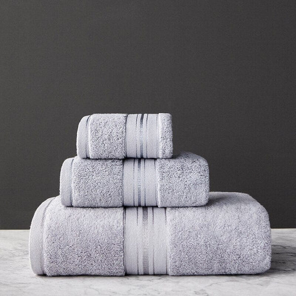 Set de bain en coton égyptien - Gris perle Florence Design