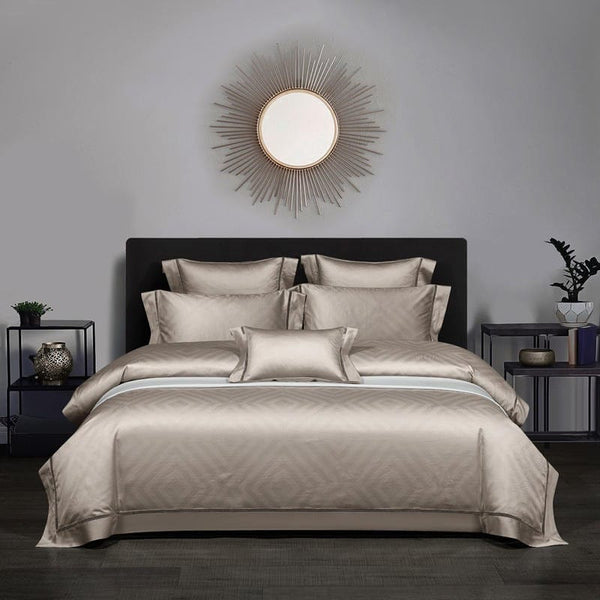 Ensembles de draps en coton liquide Johnson Home 500 fils au pouce Ensembles de draps en coton liquide Johnson Home 500 fils au pouce